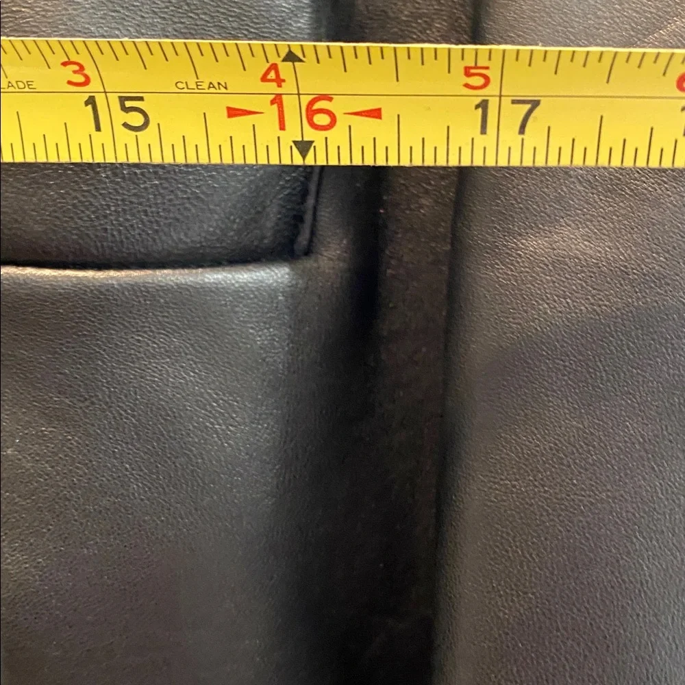 Jones New York Black Leather Sport Coat